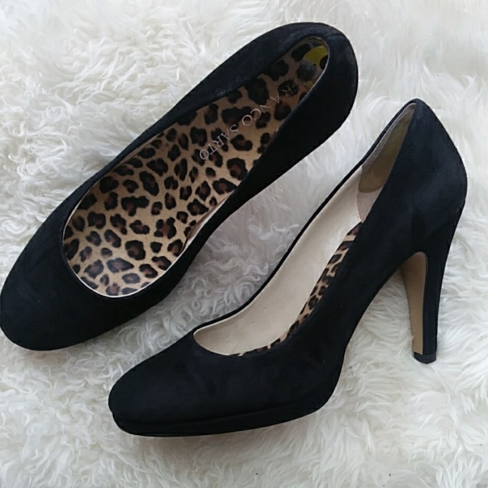 Franco Sarto Beautiful Suede pumps-cheetah lining - Picture 1 of 3